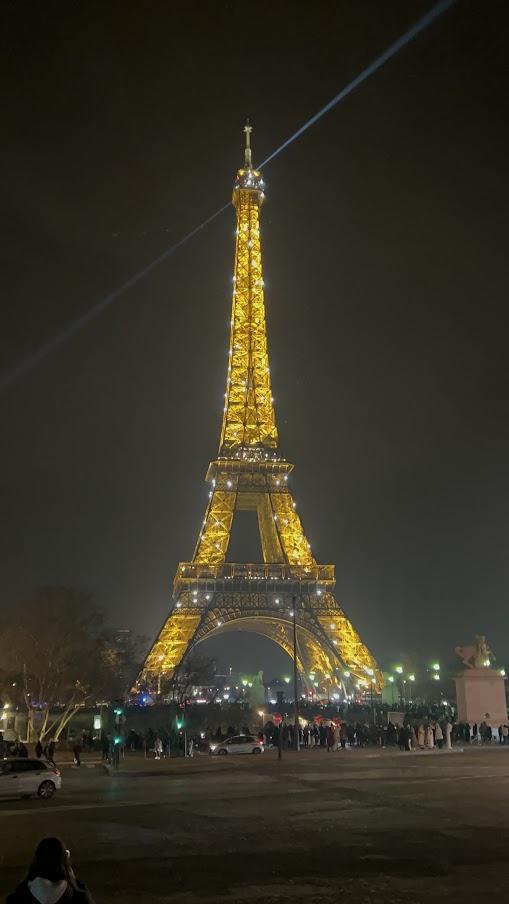 Champagne Flash of the Eiffel Tower