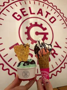 帰りに食べたジェラート