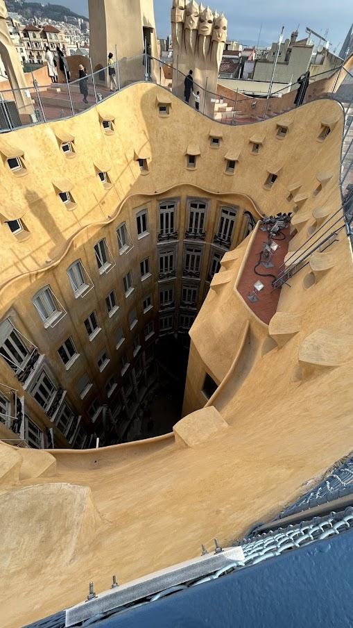 カサ・ミラの屋上